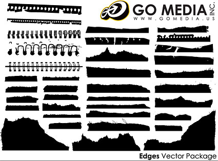 Go Media produced vector material - all kinds of paper silhouettes