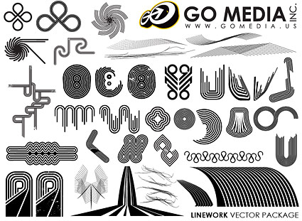 Go Media produced vector material - a combination of lines