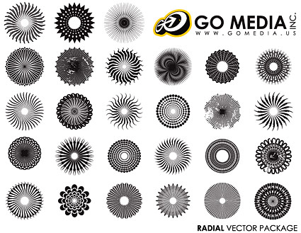 Go Media produced vector material - circular logo
