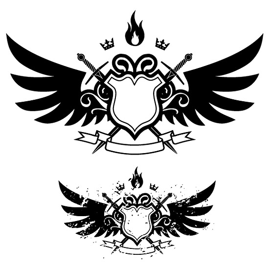 Wings, shield, sword, fire Portfolio