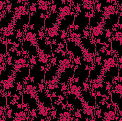 Vector rose pattern design fashion