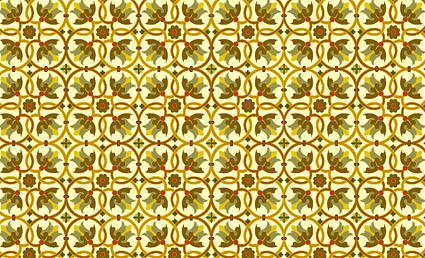 Classic tile pattern vector-3