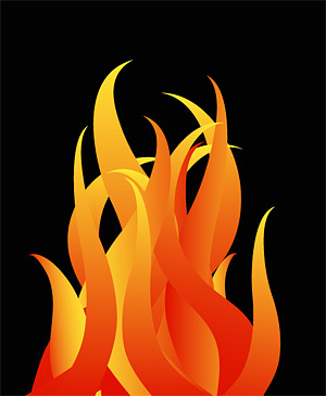 Cool logo vector material fire