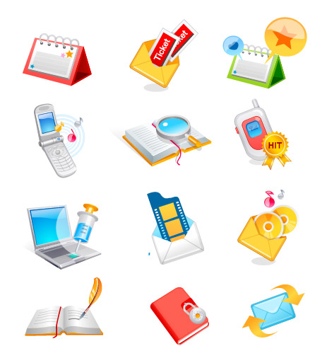 E-mail communications vector icon material