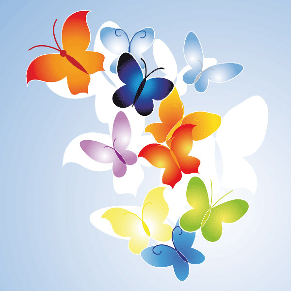 Fashion vector butterfly logo