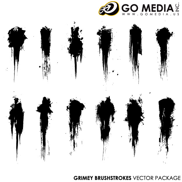 Go Media Vector material products - the ink brush-1