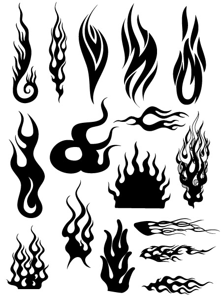 All kinds of cool fire vector logo (4)