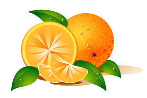 Oranges vector material