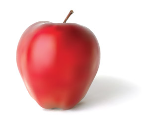 AI realistic rendering of the Apple vector material