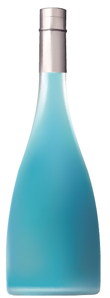 AI realistic rendering of the bottle vector material