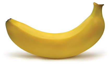AI realistic rendering of the banana