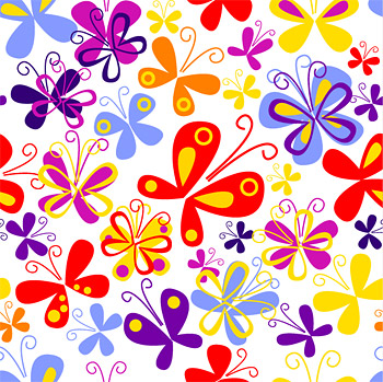 Colorful butterfly background