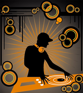 DJ playing music CDs trend