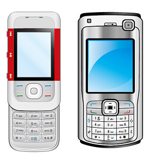 Both phones vector material