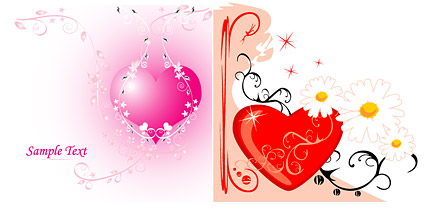 Both love and pattern vector material