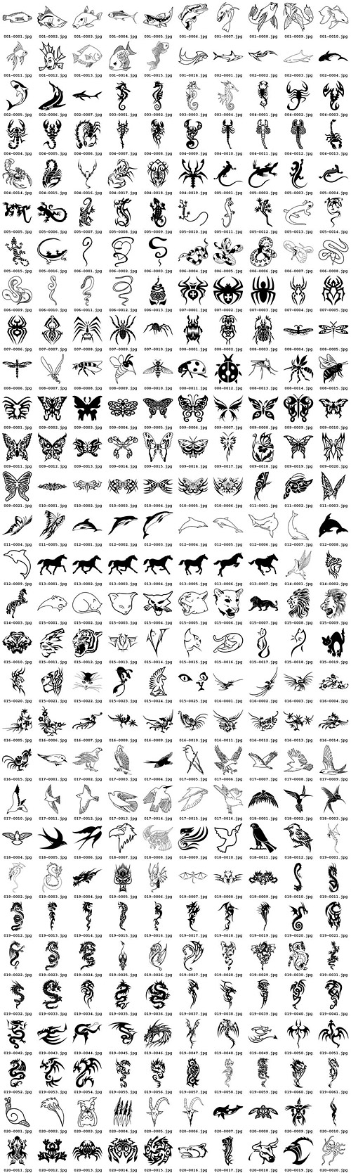 300 of the various animal totem