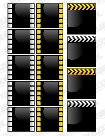 Crystal vector style movie film material