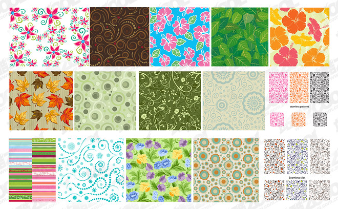 Featured tile pattern vector background material -1
