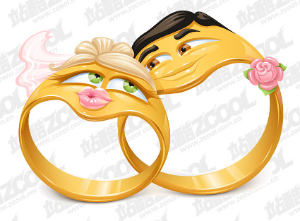 Vector cartoon style ring material