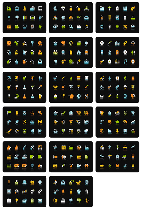 105 color vector material simplicity icon
