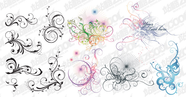 David variety of practical pattern vector material