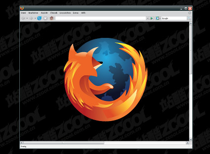 Firefox browser window vector material