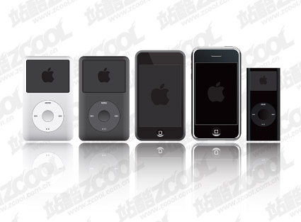 Apple ipod products vector material