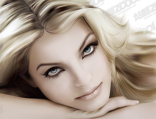 Ultra-realistic AI beauty vector drawing material