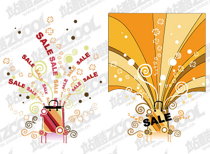 Marketing theme vector material