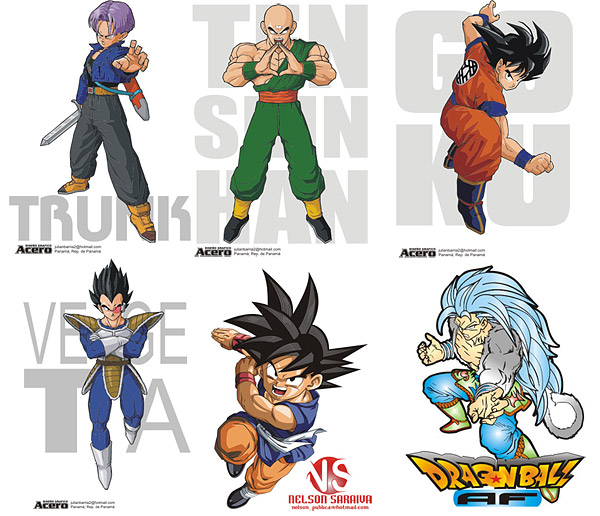 Dragon Ball characters of the vector material