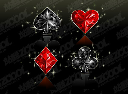Diamond texture of Poker vector graphics material