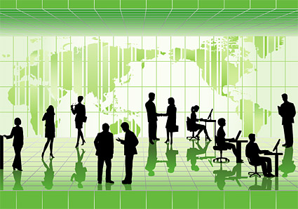 Business People in Pictures vector illustrations material