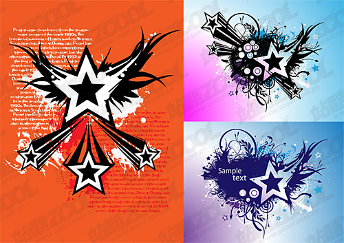 Vector material elements of the theme stars-1