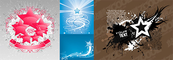 Vector material elements of the theme stars-2