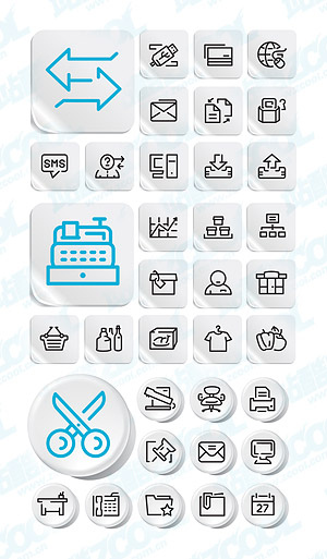Simple style icon vector graphics post material