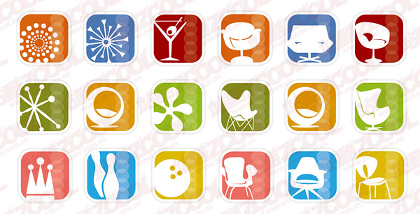 Simple icon vector graphics material