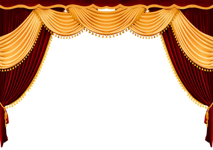 Continental curtain picture material