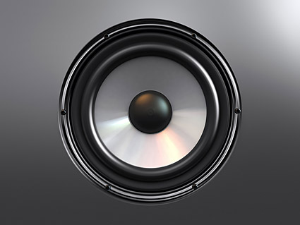 Stereo speakers picture material