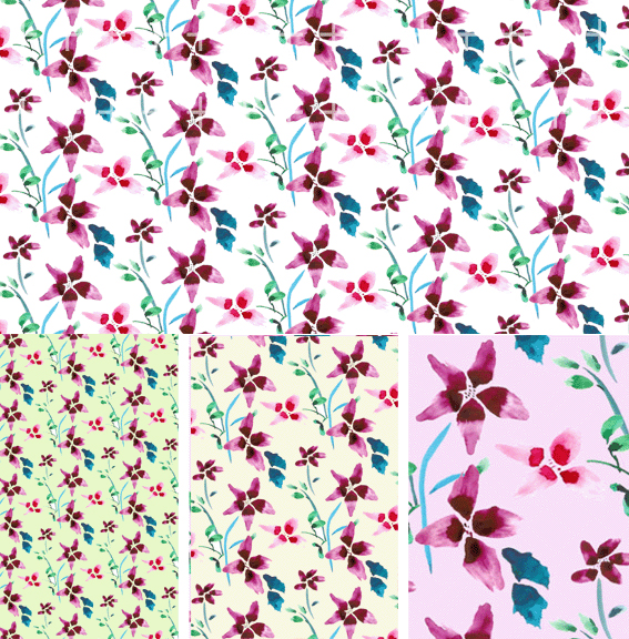 Korean fashion gorgeous patterns series psd layered material-10
