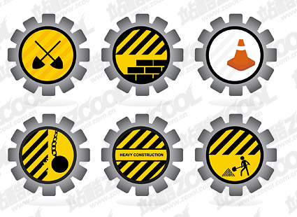 Road maintenance material vector icon