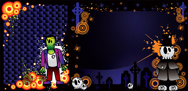 Halloween vector illustration material