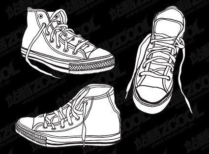 Vector shoes material