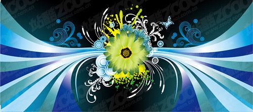 Daisy the main vector background material