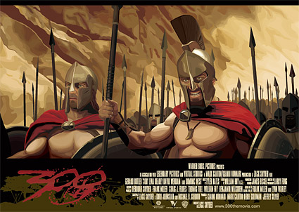 The movie 300 theme vector material