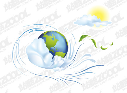 City vector illustration of the earth material