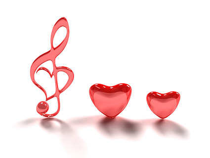 3D heart-shaped note with the picture material
