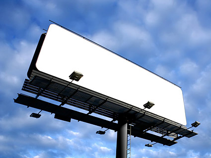 Large gaps in outdoor billboard picture material-3
