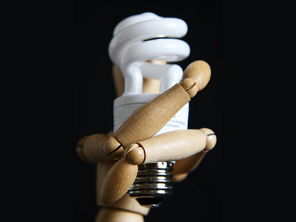Energy-saving light bulb picture material-1