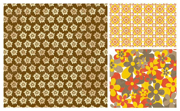 practical flower pattern vector background