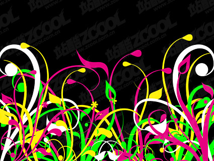 The grass color vector material